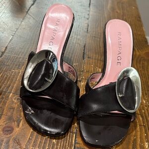 Vintage Rampage Black and Heeled Sandals